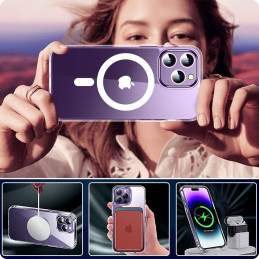 Tech-Protect FlexAir Hybrid MagSafe dėklas, skirtas Samsung Galaxy A35 5G - skaidrus