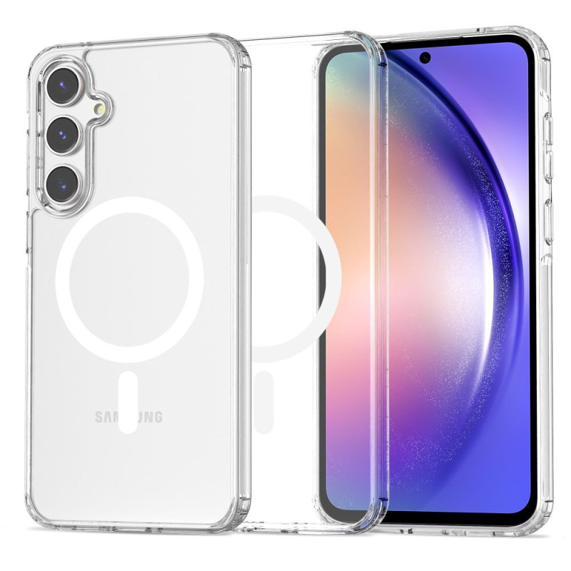 Tech-Protect FlexAir Hybrid MagSafe dėklas, skirtas Samsung Galaxy A55 5G - skaidrus