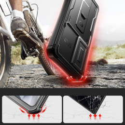 Tech-Protect Kevlar Cam+ dėklas, skirtas Samsung Galaxy S24 Ultra - juodas