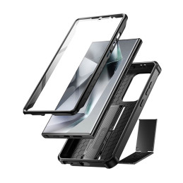 Tech-Protect Kevlar Cam+ dėklas, skirtas Samsung Galaxy S24 Ultra - juodas