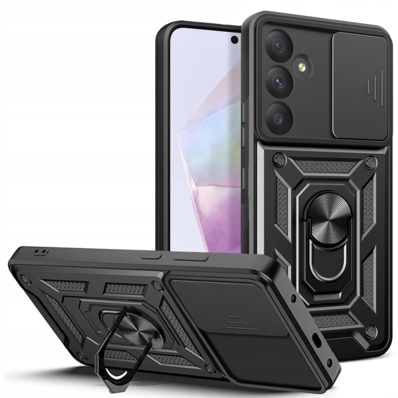 Tech-Protect CamShield Pro dėklas, skirtas Samsung Galaxy A35 5G - juodas