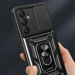 Tech-Protect CamShield Pro dėklas, skirtas Samsung Galaxy A35 5G - juodas