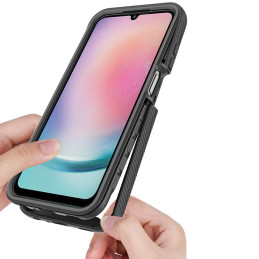 Tech-Protect Defense360 dėklas, skirtas Samsung Galaxy A25 5G - juodas