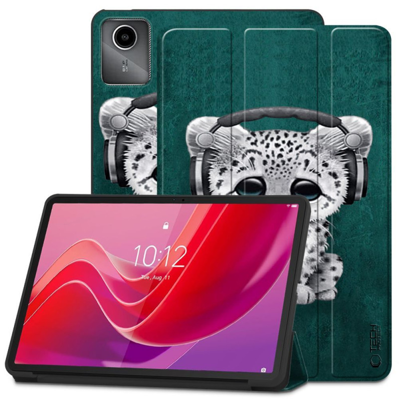 Tech-Protect SmartCase dėklas Lenovo Tab M11 11" TB-330 - mėlynas su katinu