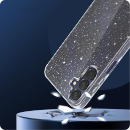 Tech-Protect FlexAir dėklas Samsung Galaxy A55 5G - skaidrus ir blizgantis