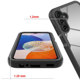 Tech-Protect Defense360 dėklas, skirtas Samsung Galaxy A15 4G / 5G - juodas