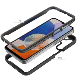 Tech-Protect Defense360 dėklas, skirtas Samsung Galaxy A15 4G / 5G - juodas
