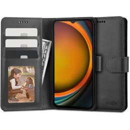 Tech-Protect Wallet dėklas, skirtas Samsung Galaxy XCover 7 - juodas