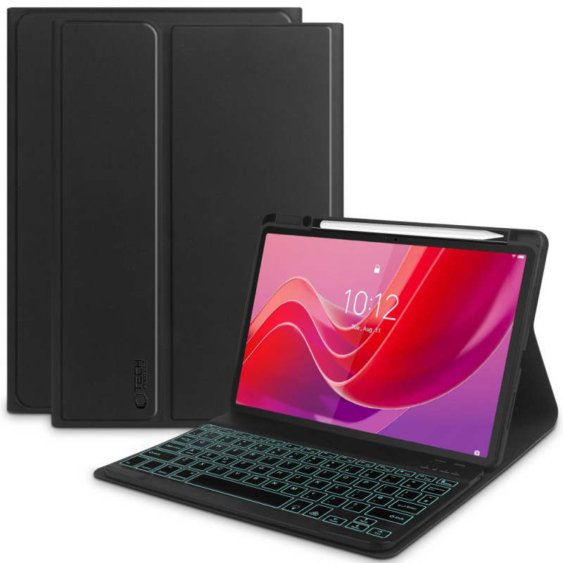 Tech-Protect SC Pen + klaviatūros dėklas su klaviatūra, skirtas Lenovo Tab M11 11" TB-330 - juodas