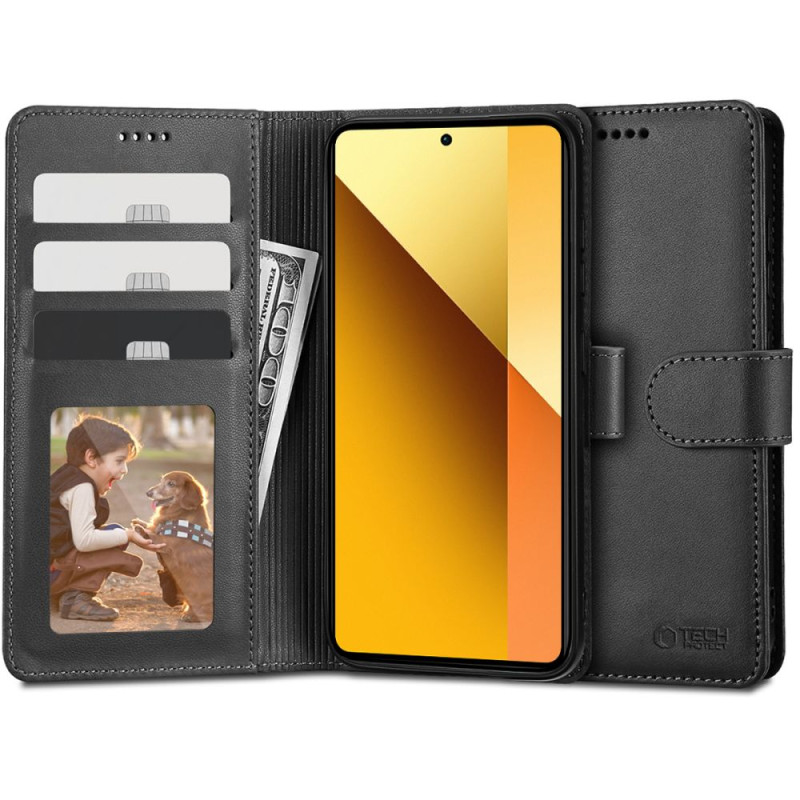 Tech-Protect Wallet dėklas, skirtas Xiaomi Redmi Note 13 5G - juodas