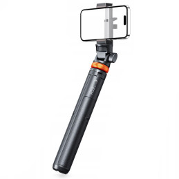 Tech-Protect L03S Bluetooth asmenukių lazda su nuotolinio valdymo pulteliu, trikojis iki 148 cm ir 180 galvutė - balta