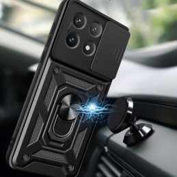 Tech-Protect CamShield Pro dėklas, skirtas Xiaomi Poco X6 Pro 5G - juodas