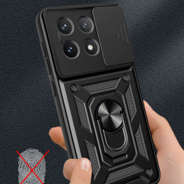 Tech-Protect CamShield Pro dėklas, skirtas Xiaomi Poco X6 Pro 5G - juodas