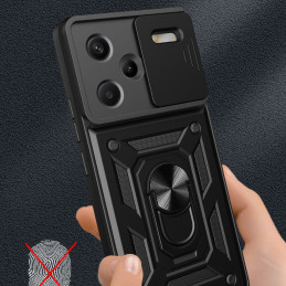Tech-Protect CamShield Pro dėklas, skirtas Xiaomi Redmi Note 13 Pro+ 5G - juodas