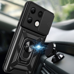 Tech-Protect CamShield Pro dėklas, skirtas Xiaomi Redmi Note 13 4G / LTE – juodas