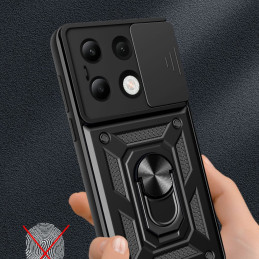 Tech-Protect CamShield Pro dėklas, skirtas Xiaomi Redmi Note 13 4G / LTE – juodas