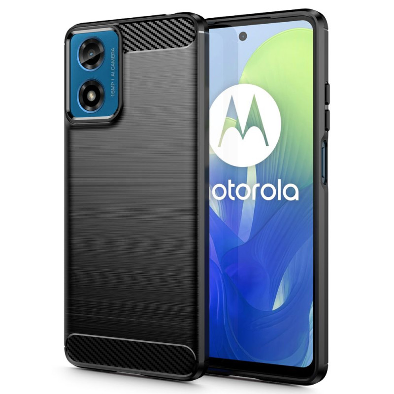 Tech-Protect TPUCarbon dėklas, skirtas Motorola Moto G24 / G24 Power / G04 – juodas
