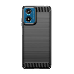Tech-Protect TPUCarbon dėklas, skirtas Motorola Moto G24 / G24 Power / G04 – juodas