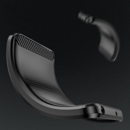 Tech-Protect TPUCarbon dėklas, skirtas Motorola Moto G24 / G24 Power / G04 – juodas