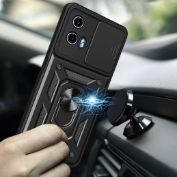 Tech-Protect CamShield Pro dėklas, skirtas Motorola Moto G24 / G24 Power / G04 – juodas