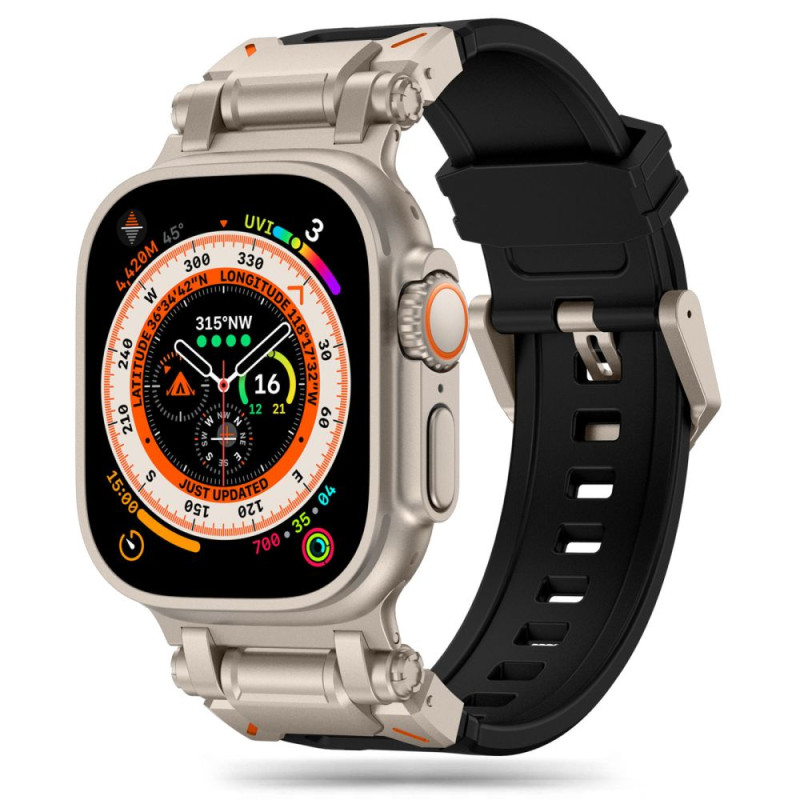 Tech-Protect Delta Pro dirželis, skirtas Apple Watch 4/ 5/ 6/ 7/ 8/ 9/ SE/ Ultra 1/ 2 (42/ 44/ 45/ 49 mm) – juodas ir ti...