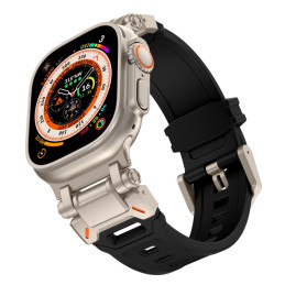 Tech-Protect Delta Pro dirželis, skirtas Apple Watch 4/ 5/ 6/ 7/ 8/ 9/ SE/ Ultra 1/ 2 (42/ 44/ 45/ 49 mm) – juodas ir ti...