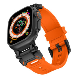 Tech-Protect Delta Pro dirželis, skirtas Apple Watch 4/ 5/ 6/ 7/ 8/ 9/ SE/ Ultra 1/ 2 (42/ 44/ 45/ 49 mm) – oranžinė/ ju...