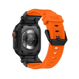 Tech-Protect Delta Pro dirželis, skirtas Apple Watch 4/ 5/ 6/ 7/ 8/ 9/ SE/ Ultra 1/ 2 (42/ 44/ 45/ 49 mm) – oranžinė/ ju...