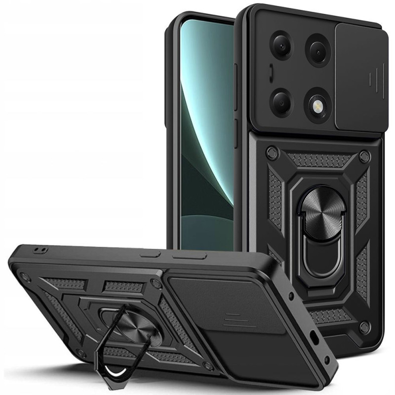 „Tech-Protect CamShield Pro“ dėklas, skirtas „Xiaomi Redmi Note 13 Pro 5G“ / „Poco X6 5G“ – juodas