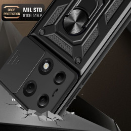„Tech-Protect CamShield Pro“ dėklas, skirtas „Xiaomi Redmi Note 13 Pro 5G“ / „Poco X6 5G“ – juodas