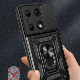 „Tech-Protect CamShield Pro“ dėklas, skirtas „Xiaomi Redmi Note 13 Pro 5G“ / „Poco X6 5G“ – juodas