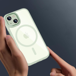 Tech-Protect MagMat MagSafe dėklas iPhone 15 - skaidrus žalias