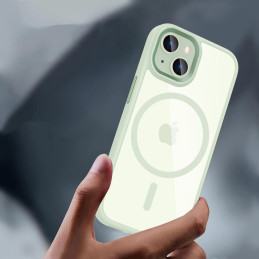 Tech-Protect MagMat MagSafe dėklas iPhone 15 - skaidrus žalias