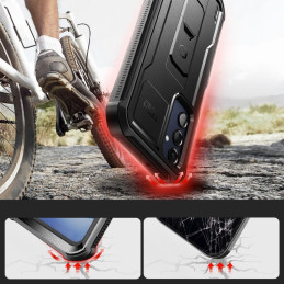 Tech-Protect Kevlar Pro dėklas, skirtas Samsung Galaxy A25 5G - juodas