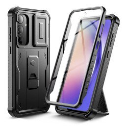 Tech-Protect Kevlar Cam+ dėklas, skirtas Samsung Galaxy A55 5G - juodas