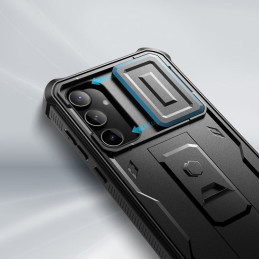Tech-Protect Kevlar Cam+ dėklas, skirtas Samsung Galaxy A55 5G - juodas