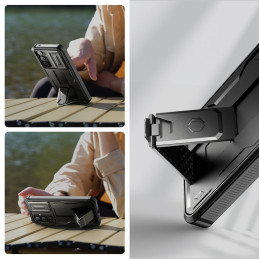 Tech-Protect Kevlar Cam+ dėklas, skirtas Samsung Galaxy A55 5G - juodas