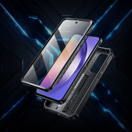 Tech-Protect Kevlar Cam+ dėklas, skirtas Samsung Galaxy A55 5G - juodas