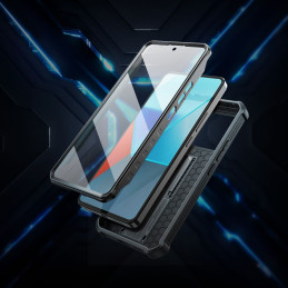 Tech-Protect Kevlar Cam+ dėklas, skirtas Xiaomi Redmi Note 13 Pro 5G / Poco X6 5G - juodas