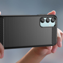 Tech-Protect TPUCarbon dėklas Samsung Galaxy M15 5G - juodas
