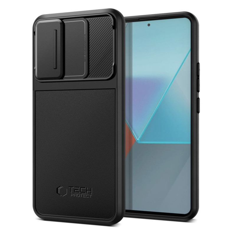 Tech-Protect Velar Cam+ dėklas, skirtas Xiaomi Redmi Note 13 Pro 5G / Poco X6 5G - juodas