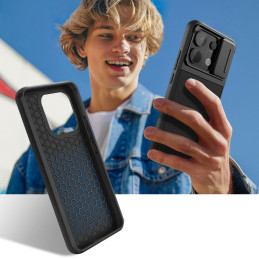 Tech-Protect Velar Cam+ dėklas, skirtas Xiaomi Redmi Note 13 Pro 5G / Poco X6 5G - juodas