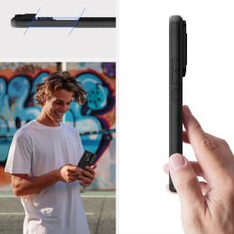 Tech-Protect Velar Cam+ dėklas, skirtas Xiaomi Redmi Note 13 Pro 5G / Poco X6 5G - juodas