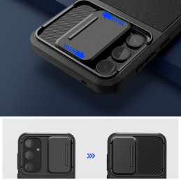 Tech-Protect Velar Cam+ dėklas, skirtas Samsung Galaxy A55 5G - juodas