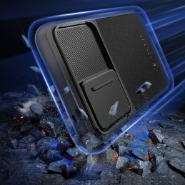 Tech-Protect Velar Cam+ dėklas, skirtas Samsung Galaxy A55 5G - juodas