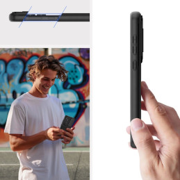 Tech-Protect Velar Cam+ dėklas, skirtas Samsung Galaxy A55 5G - juodas