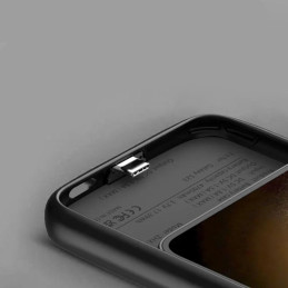 Tech-Protect PowerCase dėklas, skirtas Samsung Galaxy S24 Ultra su 5000 mAh maitinimo bloku - juodas