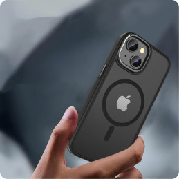 Tech-Protect MagMat 2 MagSafe dėklas iPhone 15 - matinė juoda