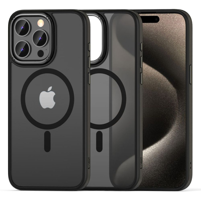 Tech-Protect MagMat 2 MagSafe dėklas, skirtas iPhone 15 Pro Max - matinė juoda