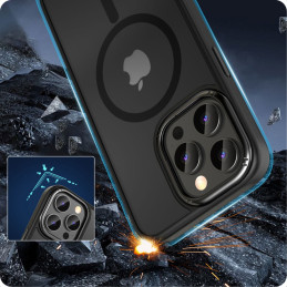 Tech-Protect MagMat 2 MagSafe dėklas, skirtas iPhone 15 Pro Max - matinė juoda